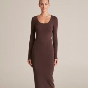 Zara 90s Bodycon Maxi Dress Spiced Apple S NWT Rare Vintage